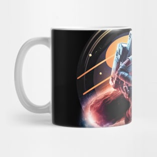 Lonely Astronaut on Comet in Space Mug